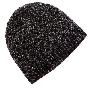Lurex Lattice Stitch Cashmere-Blend Hat- Sophia Cashmere
